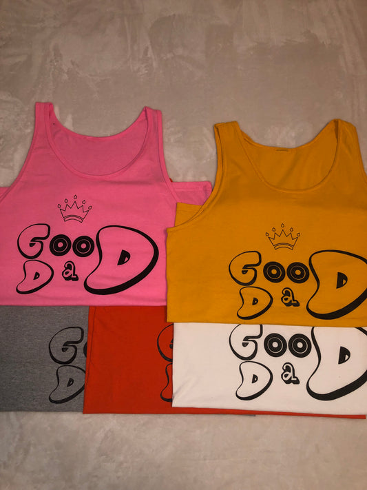 GOOD DAD Tank Top w/BLACK Letters